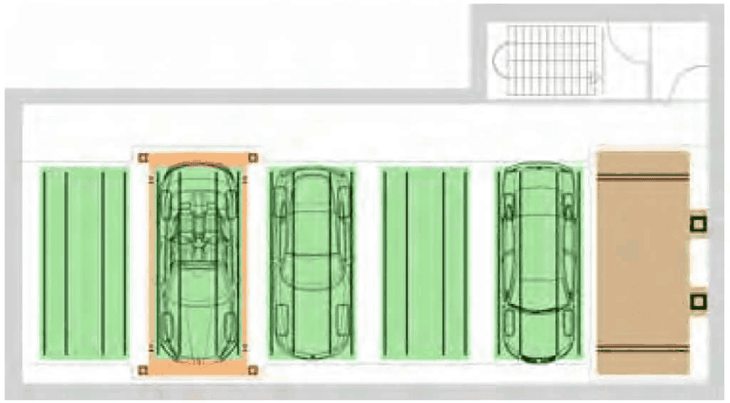 Schema tecnico dall'alto LINE PARK